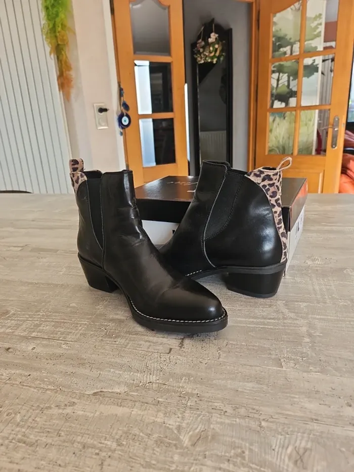Bottines Hélène Rouge - photo numéro 4