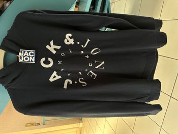 Sweat bleu marine taille 16 ans jack and jones NEUF