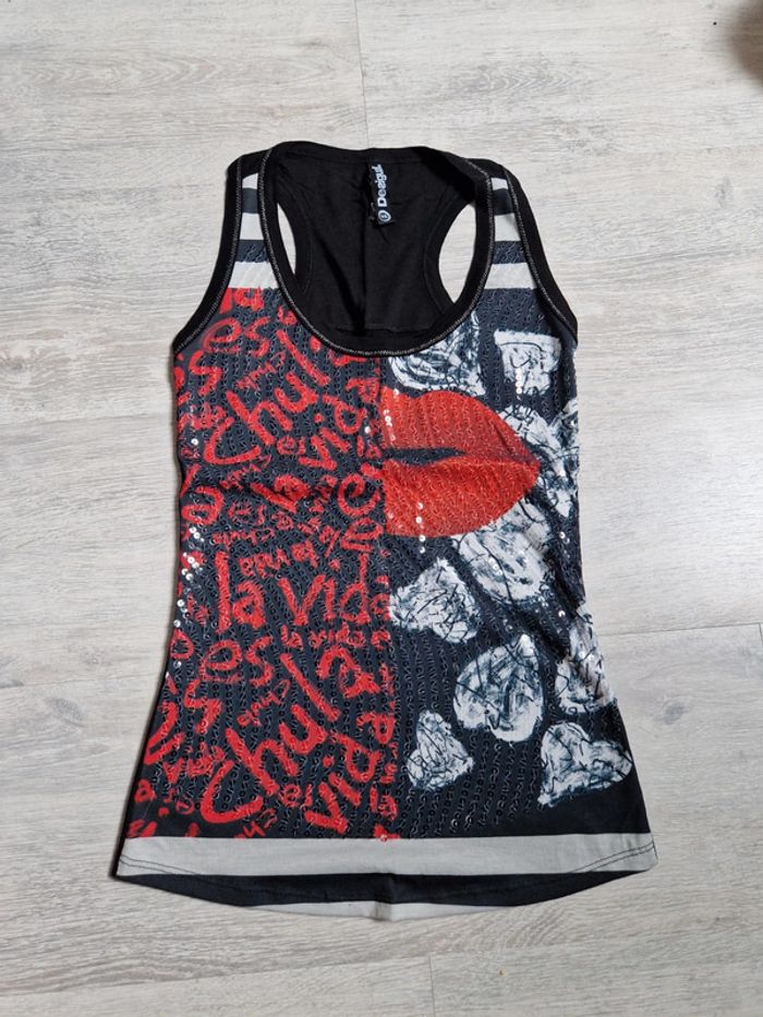 Débardeur Desigual XS avec sequins