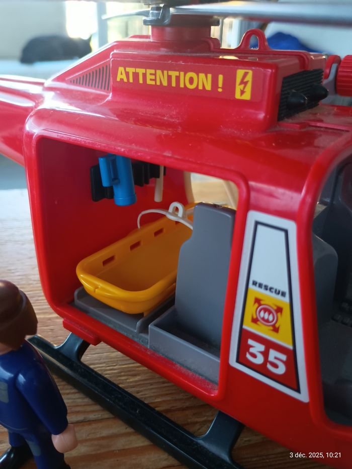 Playmobil - 4428 - hélicoptère et bateau pompier - photo numéro 6