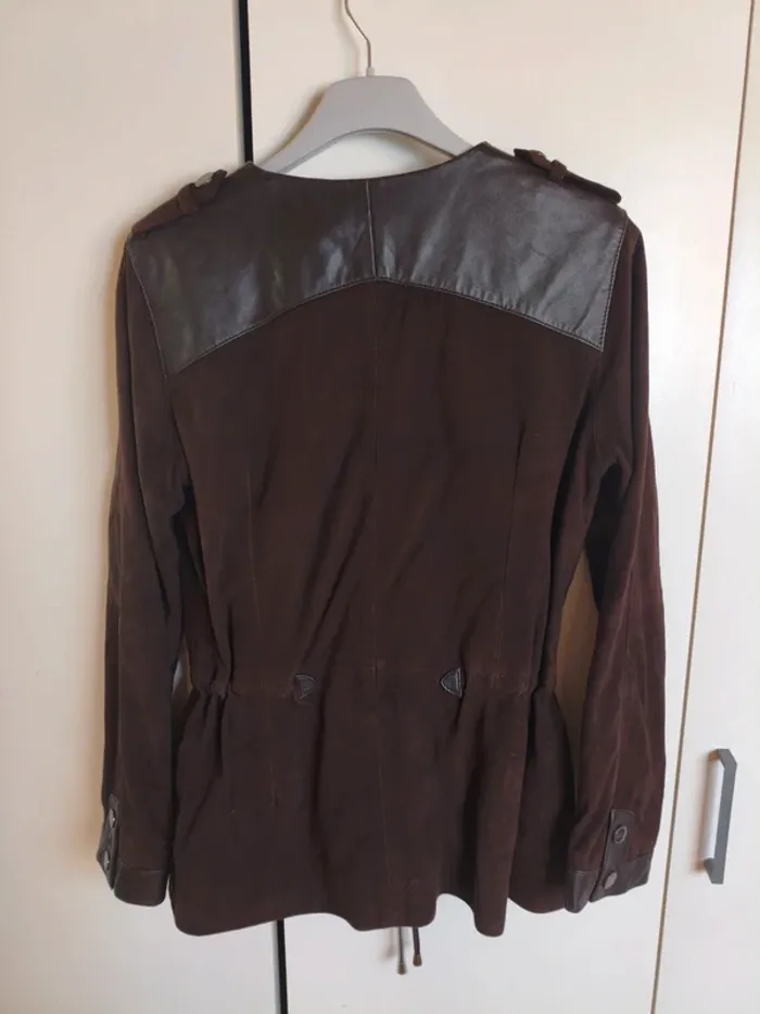 Veste en cuir marron - photo numéro 11