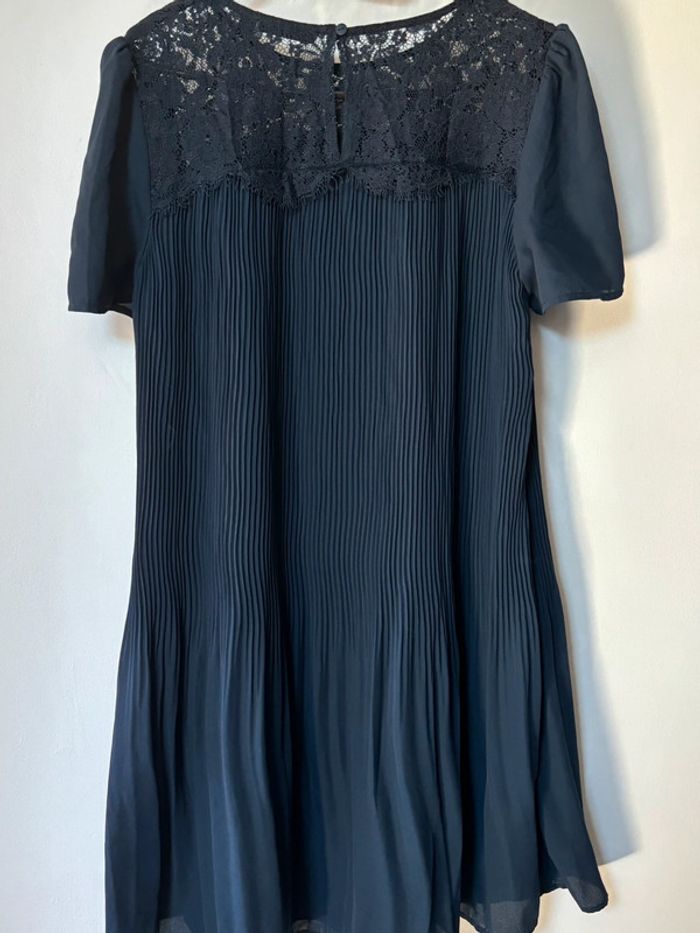 Robe plissée bleue marine Kiabi - taille 34 - photo numéro 4