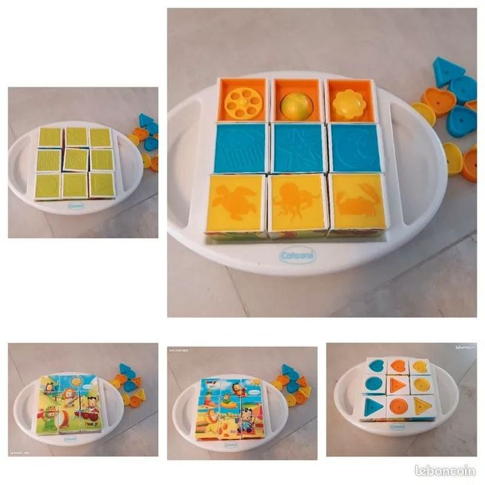 Puzzle cubes formes encastrement COTOONS
