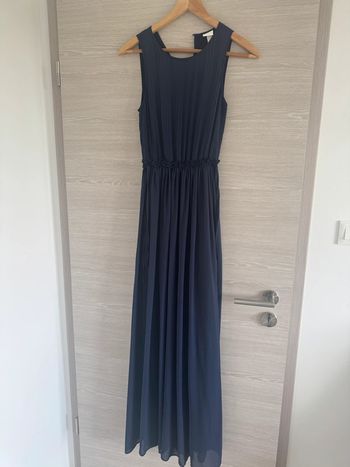 Robe longue bleu marine
