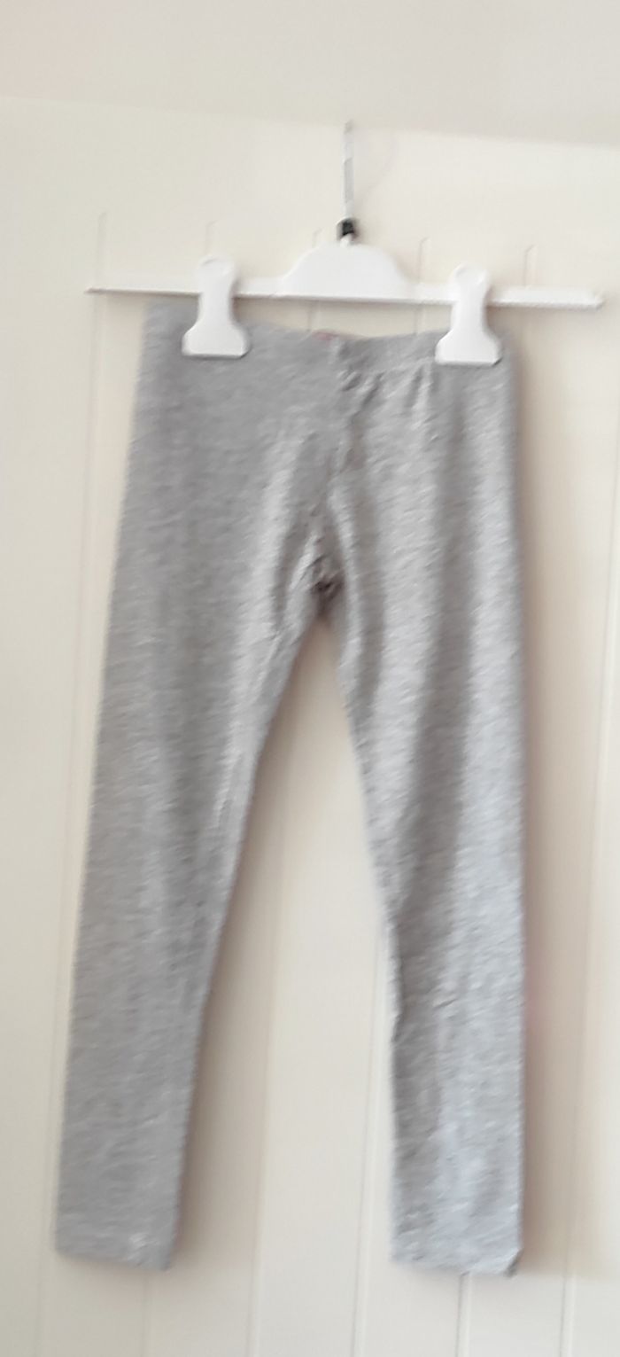 Legging fille 8 ans – gris clair - photo numéro 2