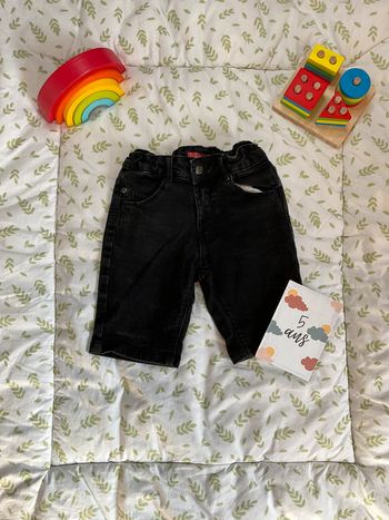 short en jean noir tissaia 5 ans taille réglable
