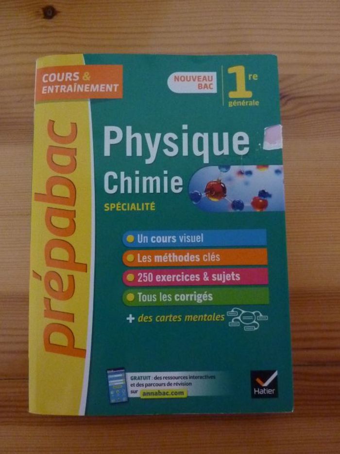 Prépabac spécialité Physique-Chimie 1 ère