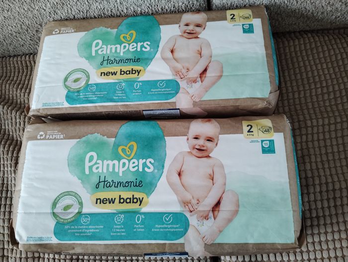 Lot de 2 paquets Pampers Harmonie Taille 2