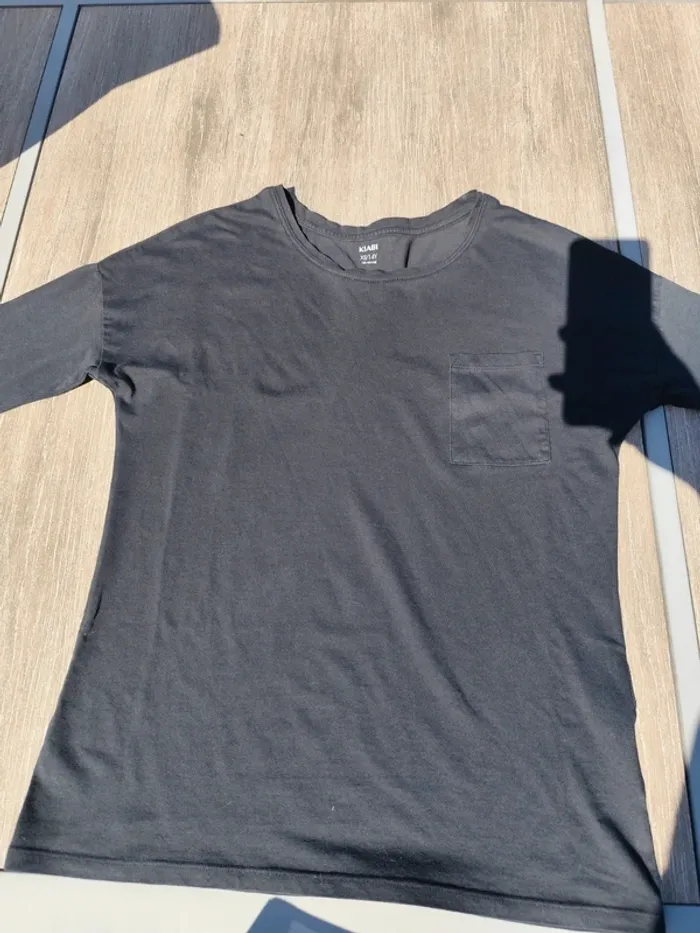 Tee shirt manches 3/4 noir T34-38 - Kiabi - photo numéro 3