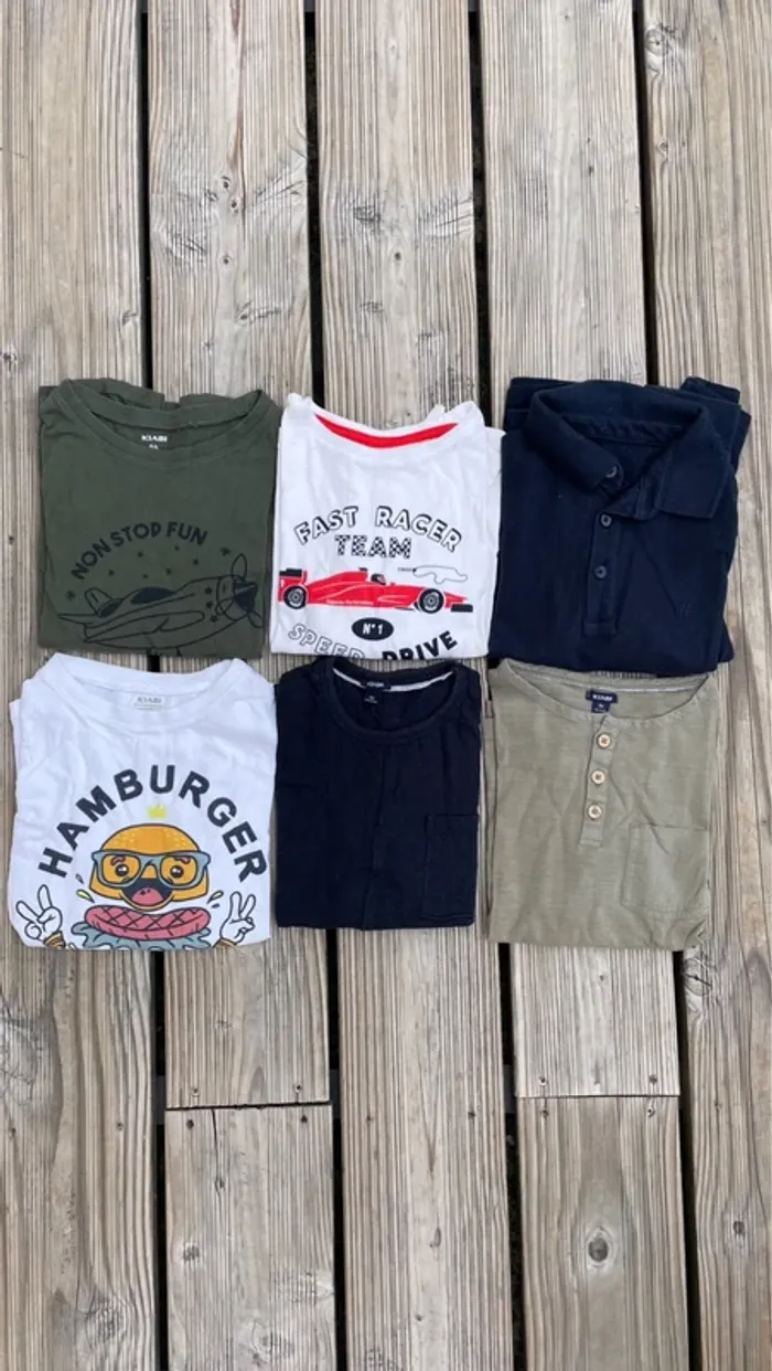 Lot de 6 t-shirts manches longues _ 8 ans