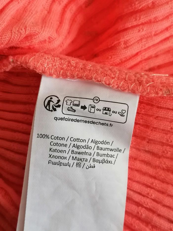 Jupe printemps été abricot fleuri 6ans 114.119cm - photo numéro 7