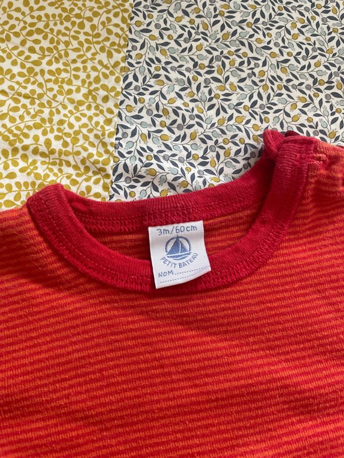 TEE shirt manches longues Petit bateau 3 mois - photo numéro 2