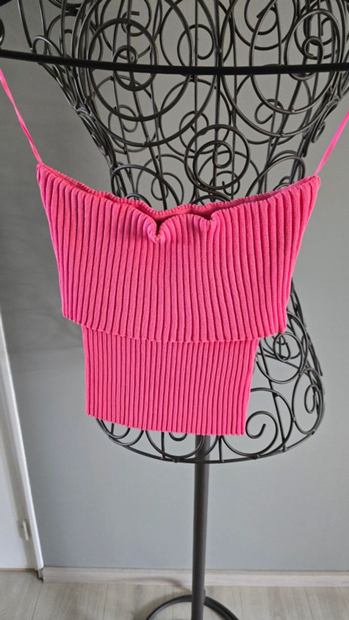 Top bustier Zara rose