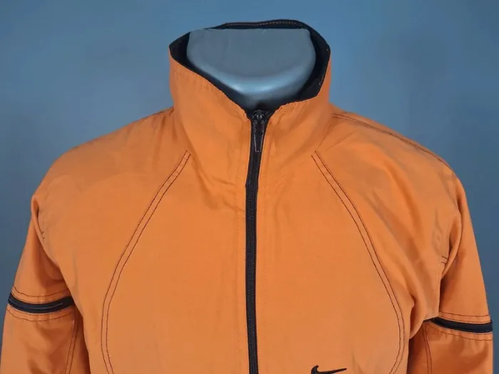 Veste Nike zippée orange vintage – Taille M - brodé (591) - photo numéro 2