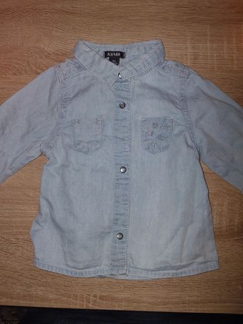 Chemise en jean 3 mois