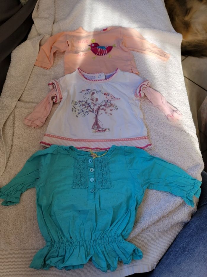 Lot de 6 tee-shirts 3 mois fille - photo numéro 2