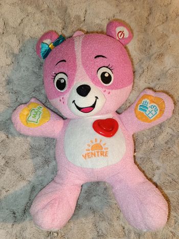 Peluche Nina,mon ourson à personnaliser ourson rose