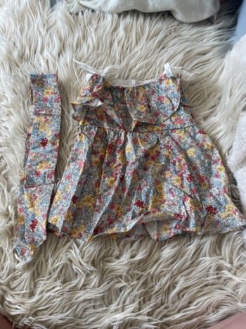 Robe fille fleurie