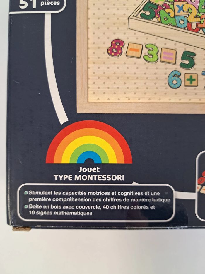 Playtive Chiffre magnétiques en bois Montessori - photo numéro 3