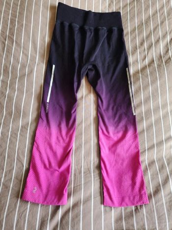 Legging sport mi mollet 8-10 ans decathon poche arrière zippée