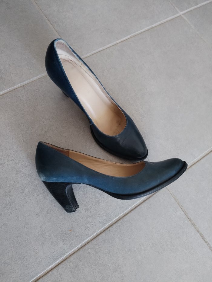 Escarpins bleu - photo numéro 2