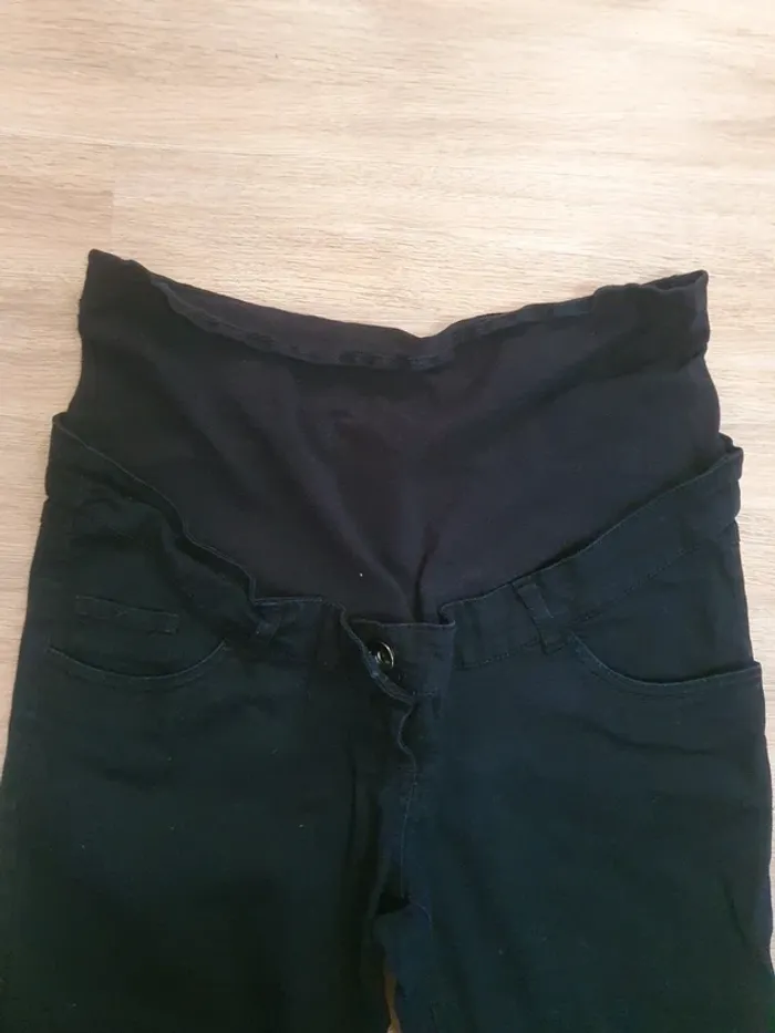 🌸 Jean slim noir 🌸 maternité grossesse 🌸 taille M/38 🌸 - photo numéro 6