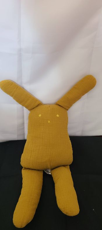 Cyrillus Doudou lapin en gaze de coton