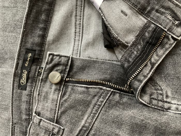 jeans droit gris taille haute Toxik 3 - photo numéro 4