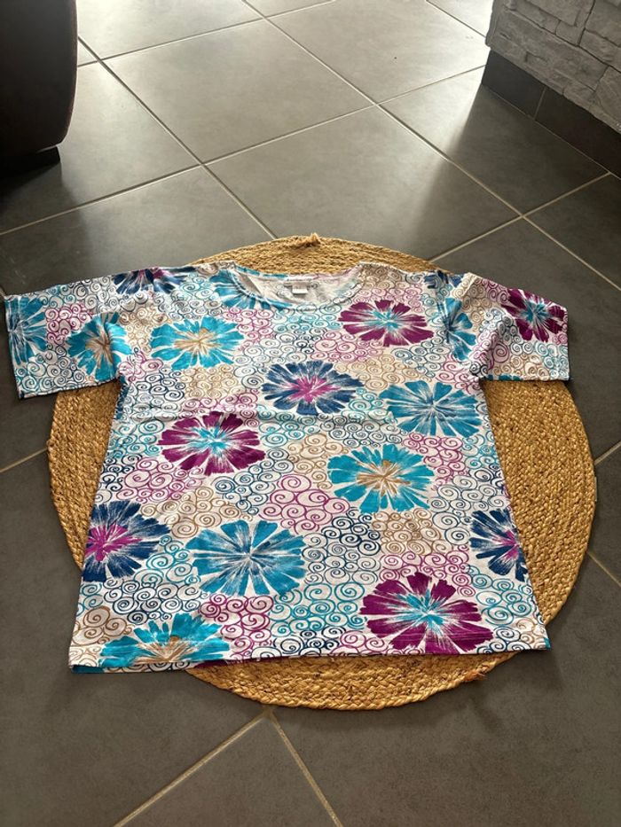 T shirt fleurit