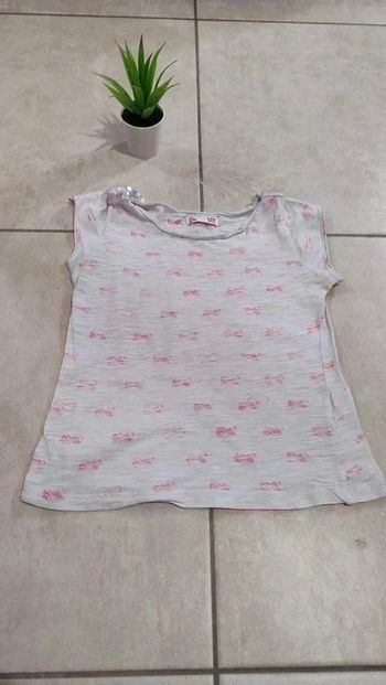Joli T-shirt manches courtes paillettes 4 ans DPAM | Réductions activées