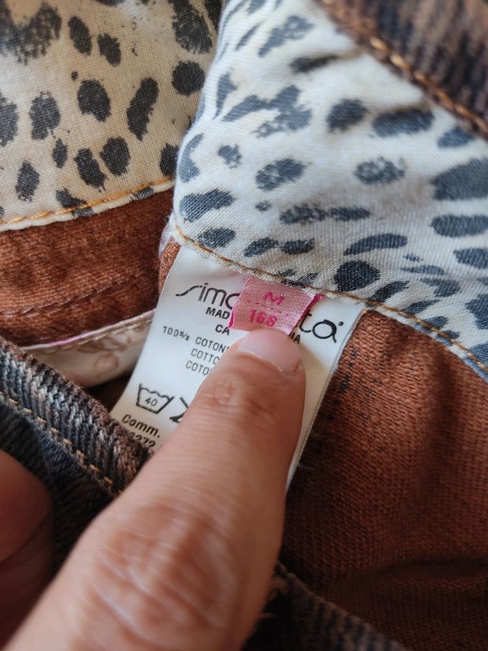 Pantacourt femme jean effet rouillé Roberto Cavalli M Neuf avec étiquette - photo numéro 10