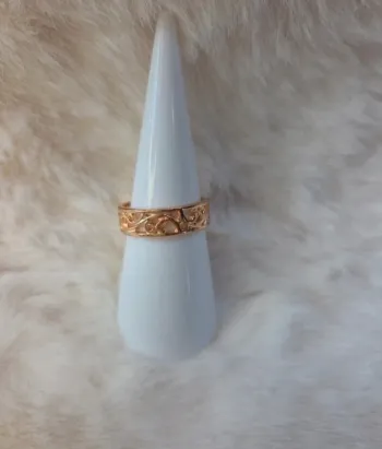 Bague fantaisie dorée style bohème chic