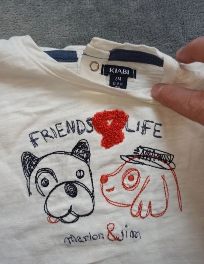 Tee shirt 6 mois " chien 🐕" - photo numéro 2