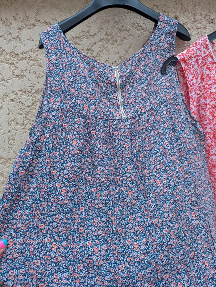 Lot de 3 tops/ blouse femme sans manches taille 42-44 en parfait état - photo numéro 12