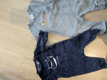 Lot de 2 pyjamas velours bébé