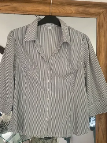 Chemise H&M rayé taille 42 manches 3/4