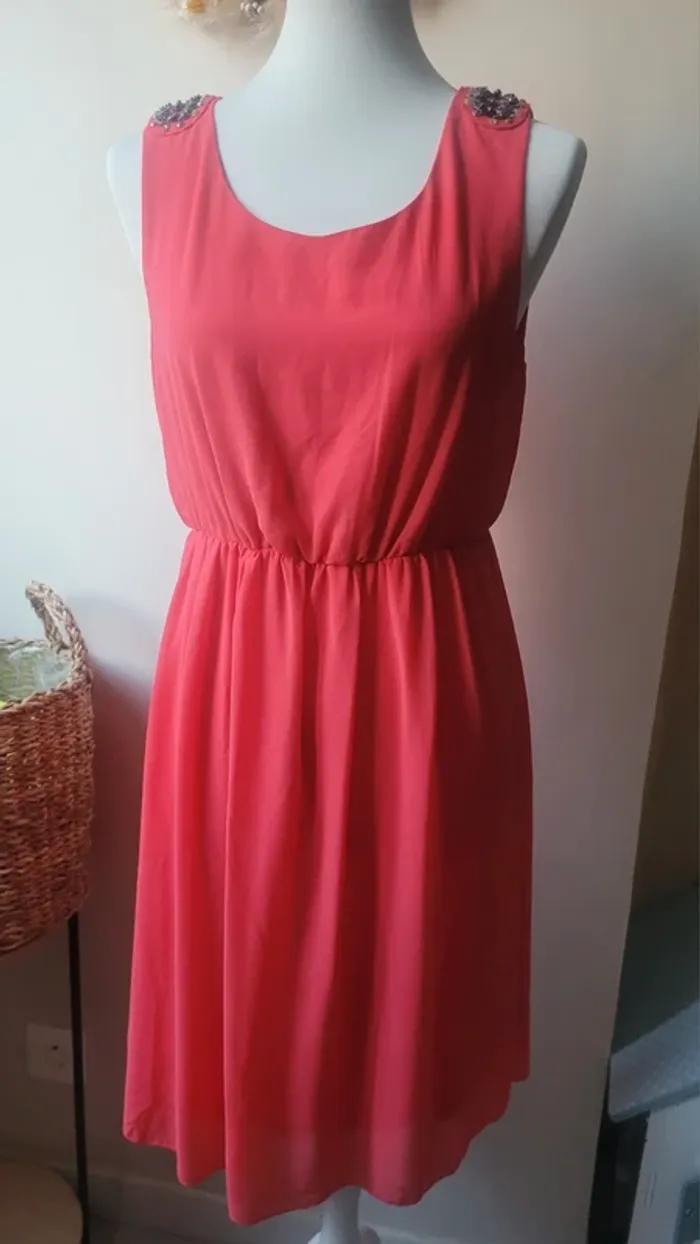 Robe d'été rose Vila Clothes Taille M