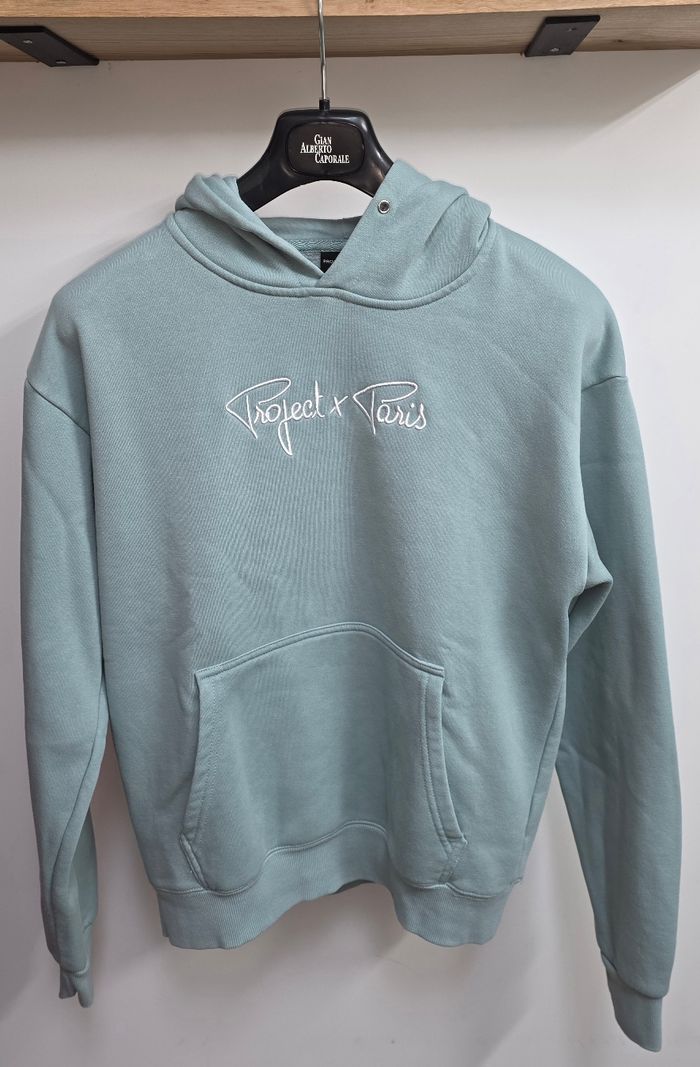 Sweat a capuche bleu M