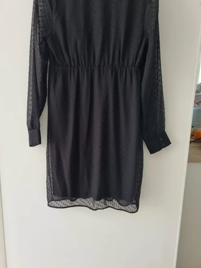 Robe plumetis noire - photo numéro 9