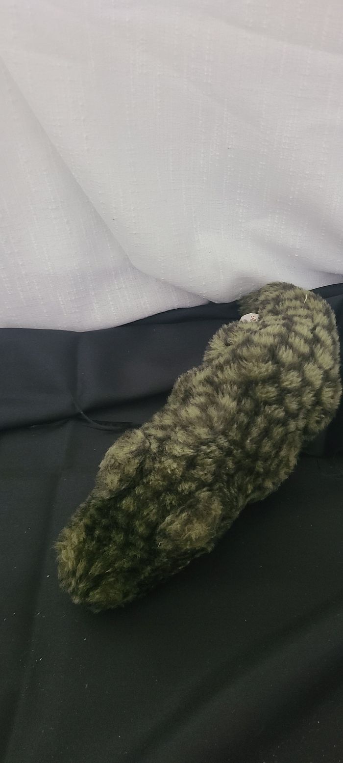 Peluche vintage en tissu d'un crocodile "Aux nations" - photo numéro 3