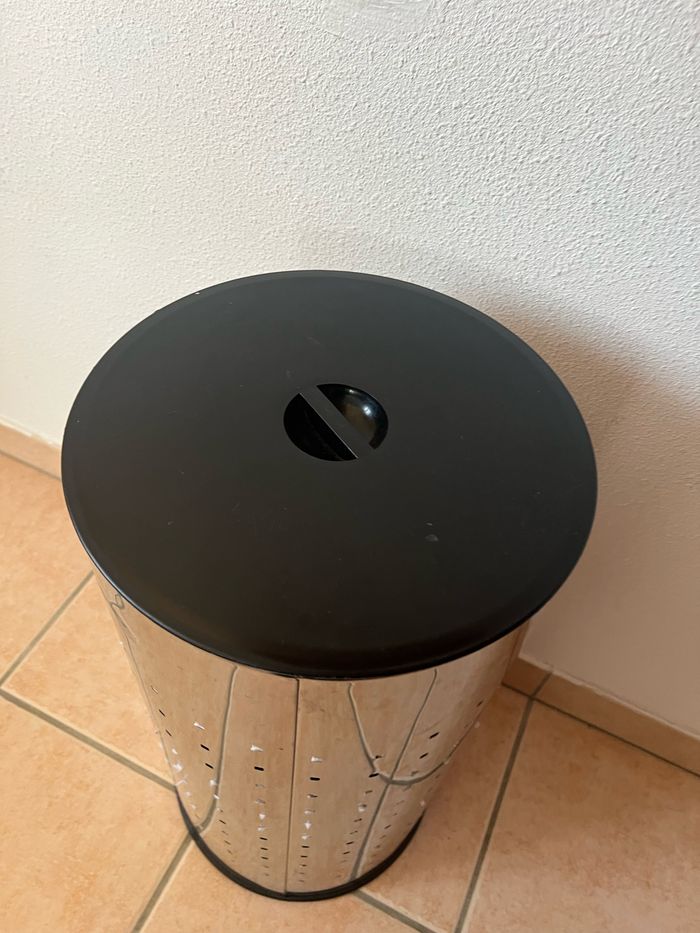 Corbeille à linge pouf - photo numéro 2