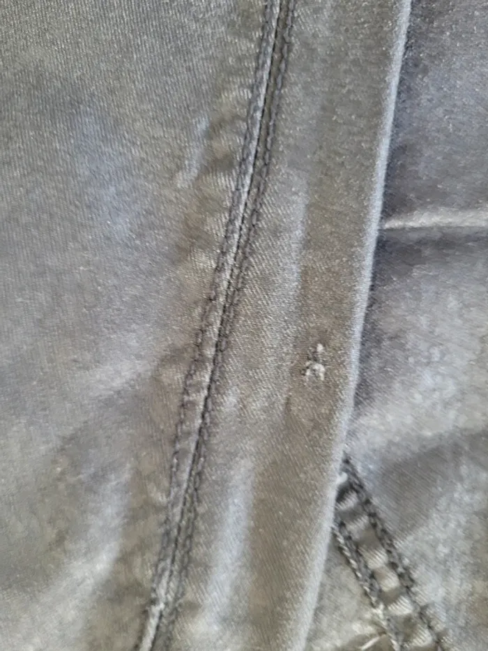Pantalon Promod slim noir effet peau de serpent - photo numéro 4