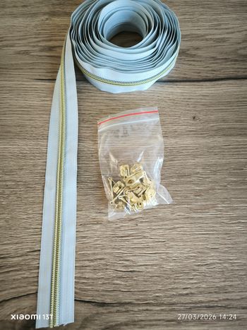 Fermeture éclair 5mm 4.6metres
