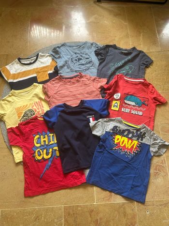 Lot de 9 tee shirt 4 ans garcon 