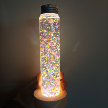 Base lumineuse pour bouteilles sensorielles et snoezelen 