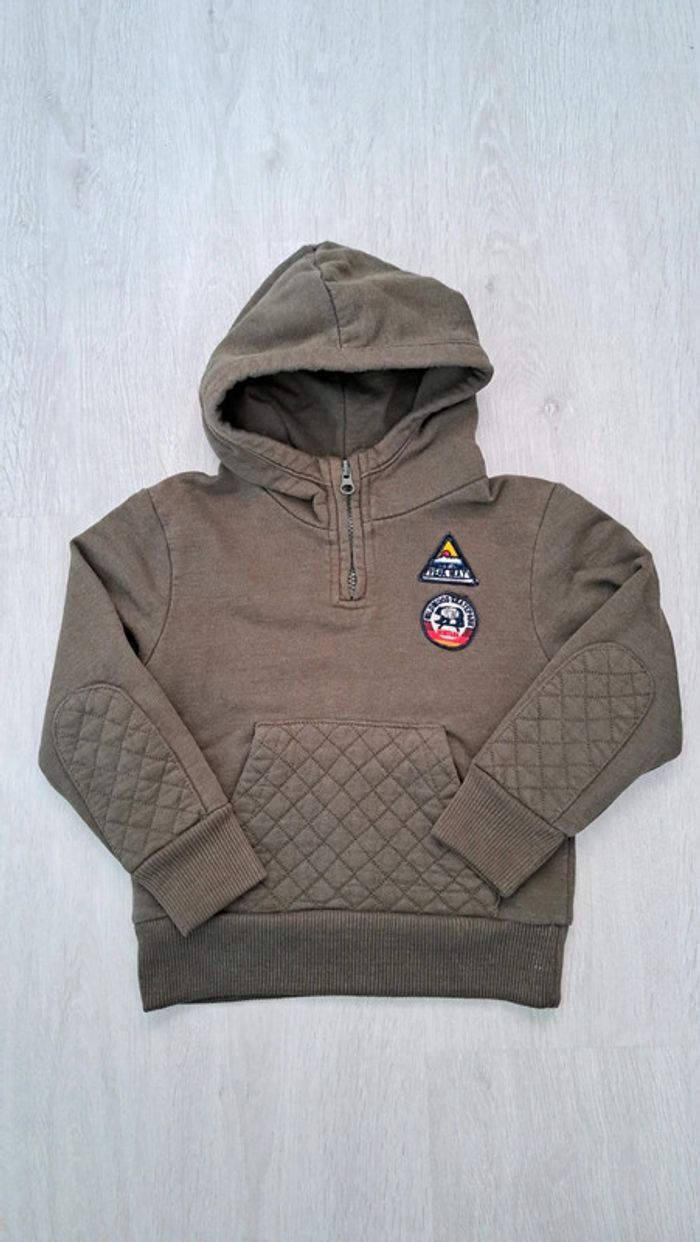 Sweat à capuche kaki