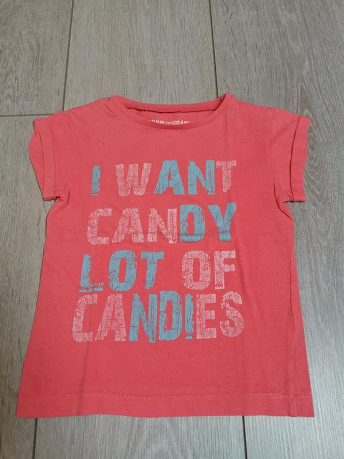 Tee shirt manches courtes Vynil Fraise