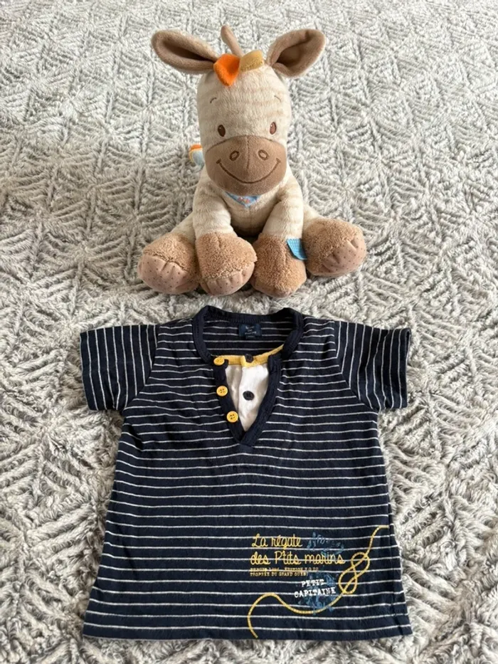 Ensemble t-shirt, pantalon et sarouel 9 mois - photo numéro 5