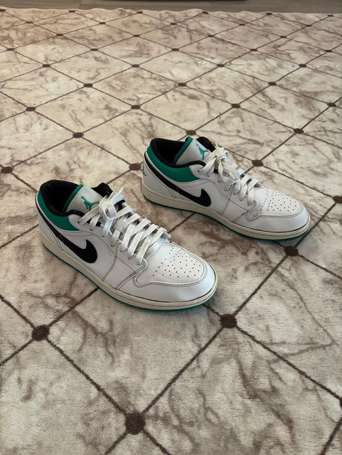 Nike Jordan 1 Low White Lucky Green – Taille/41 - photo numéro 2