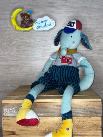 MR337 doudou éléphant 🐘 moulin Roty
